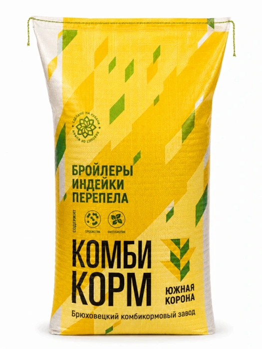 Упаковка комбикорма для бройлеров Старт БР1, 25 кг